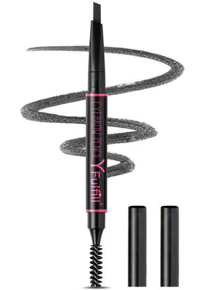 Picture of Yfulfill Black Eyebrow Pencil Waterproof, Eye Brow Pencils for Women Black, Eye Pencil Black, Brow Pencil Black, Eyebrow Pen Black, Black Eye Brow Pencils for Women