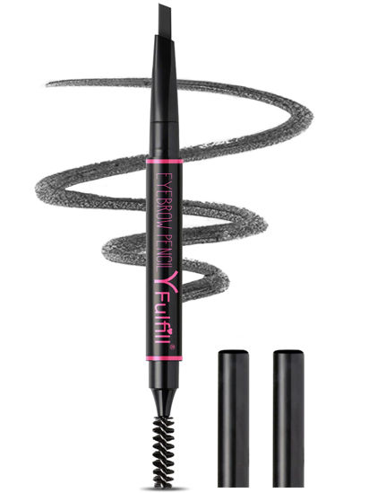 Picture of Yfulfill Black Eyebrow Pencil Waterproof, Eye Brow Pencils for Women Black, Eye Pencil Black, Brow Pencil Black, Eyebrow Pen Black, Black Eye Brow Pencils for Women