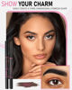 Picture of Yfulfill Black Eyebrow Pencil Waterproof, Eye Brow Pencils for Women Black, Eye Pencil Black, Brow Pencil Black, Eyebrow Pen Black, Black Eye Brow Pencils for Women