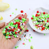 Picture of Briskbloom 60g Mix Flatback Pearls and Flatback Rhinestones for Crafts, 3620PCS 2mm-10mm Pearl Rhinestones for Nails Face Art Tumblers, Jelly Rhinestones and Half Pearls, Christmas Red|Green|White