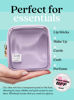 Picture of Embla Clear Cosmetic Bag Makeup Case, Clear Zipper Make Up Pouch and Toiletry Travel Tote, Cute Skincare Pouches for Women Girls, Preppy Purse Cosmetic Organizer, Mini Makeup Bags, Lilac