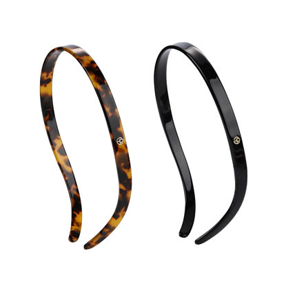 Picture of EVITA PERONI Hair Bands - No Pressure, No Headache, Comfortable Thin Non-Slip Headbands for Women's Hair and Fashion (2PCS)
