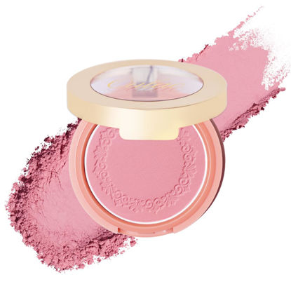 Picture of Oulac Baby Pink Blush Makeup| Highly Pigmented Cream Blush| Natural Matte Glow| Shape & Highlight Face| Cruelty-Free Vegan Blush | Pink Blush 4.8g