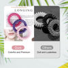 Picture of JessLab Spiral Hair Ties, 10 Pcs Traceless Phone Cord Hair Ties Spiral Bracelet Plastic Coil Hair Ties Ponytail Holders No-Damage Hair Accessory for Girls Women Ladies, Color Assorted, Set 36