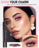 Picture of Yfulfill Eye Brow Pencils for Women Dark Brown Waterproof, Eyebrow Pencil Dark Brown Waterproof, Dark Brown Eyebrow Pencils for Women
