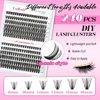 Picture of DIY Lash Extension Kit Lash Bond and Seal Lash Clusters Kit ? Pcs Cluster Lashes D Curl with Lash Tweezers for Individual Lashes Kit Eyelash Extension Kit at Home (Kit 40D+50D-0.07D, 8-16mm)