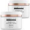 Picture of DRMTLGY Pumpkin Enzyme Face Mask with Jojoba Beads. Gentle Exfoliating Pumpkin Facial Mask for Dullness, Uneven Skin Tone, Fine Lines and Wrinkles. 5.5 oz, 2 pack