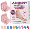 Picture of Dr. Frederick's Original Moisturizing Fuzzy Heel Socks - 2 Pairs - Cozy Gel-Lined Sleep Socks for Women & Men - Soothing Dry, Cracked Feet - Cracked Heel Repair - Heal Dry Heels - Relaxing Rose