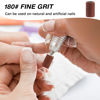 Picture of Rolybag Sanding Bands for Nail Drill 180 Grit Sanding Bands for Nail 200Pcs Professional Fine Sanding Bands and 2Pcs Nail Drill Bits for Manicures and Pedicure