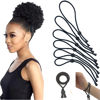 Picture of Adjustable Hair Ties for Thick, Curly Hairstyles - Afro Puffs, Ponytails, Locs, Pineapples for Black Women and Girls (Pack of 6)