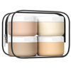 Picture of Kuangre Travel Containers for Toiletries, Silicone Cream Jars BPA Free, TSA Approved 2oz Travel Size Containers, Leak-proof Travel Essentials with Lid for Cosmetic Face Hand Body Cream (4 Pack)