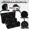 Picture of Huhumy 3 Pcs Makeup Bag Corduroy Cosmetic Bag Aesthetic Cute Preppy Makeup Bags for Women Smile Small Makeup Purse Pouch Travel Toiletry Bag Set Makeup Organizer with Zipper(Black, Smile Face)