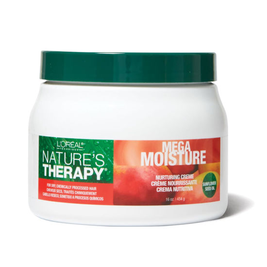 Picture of L'Oréal Technique Nature's Therapy Mega Moisture Crème - Conditioning and Detangling Hair Cream, Softens and Adds Shine With Botanical Extracts, For All Hair Types