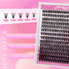 Picture of Lash Clusters 240pcs 40D 12-18mm Mixed Tray 3D Effect Volume Individual Lashes Cluster Eyelash Extensions Fluffy Soft D Curl Individual Lashes DIY Lash Extension Kit at Home (40D-0.07-D,12-18mm)