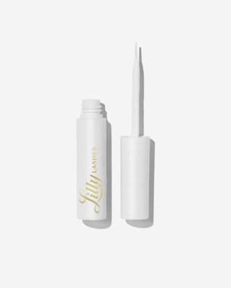 Picture of Lilly Lashes Clear Eyelash Glue, Brush On Lash Glue for False Eyelashes, Eyelash Extension Glue for Fake Eyelashes and Natural, Wispy Lashes, Clear Glue Lash Brush, Latex Free Lash Supplies