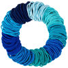 Picture of Expressions 216-Piece Hair Ties Value Pack: 4mm Elastics in Shades Of Blue, No Metal Bands for Women, Durable Ponytail Holders for Thick, Curly and All Hair Types