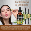 Picture of Organic Cold Pressed Castor Oil USDA Certified Eyelash and Hair Growth Serum, Hexane-Free, Conditions and Stimulates Growth for Lashes, Brows and Hair