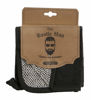 Picture of The Rustic Man Terry Wash Cloths for Face and Body, Dual-Sided Cleansing and Exfoliating Washcloths, Machine Wash, Black, 3 Count
