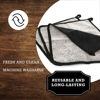 Picture of The Rustic Man Terry Wash Cloths for Face and Body, Dual-Sided Cleansing and Exfoliating Washcloths, Machine Wash, Black, 3 Count