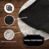 Picture of The Rustic Man Terry Wash Cloths for Face and Body, Dual-Sided Cleansing and Exfoliating Washcloths, Machine Wash, Black, 3 Count