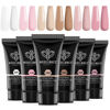 Picture of modelones Poly Extension Gel Kit for Nail, 6 Colors Pink Nude Collection Poly Nail Gel Set Builder Nail Gel Gentle Colors French Manicure DIY Design Nail Art Home Salon Beauty Gift