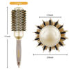 Picture of LGLQN Round Barrel Brush for Blow Drying, with Boar Bristles, Nano Thermal Ceramic & Ionic Tech, 1.7 inch, Gold