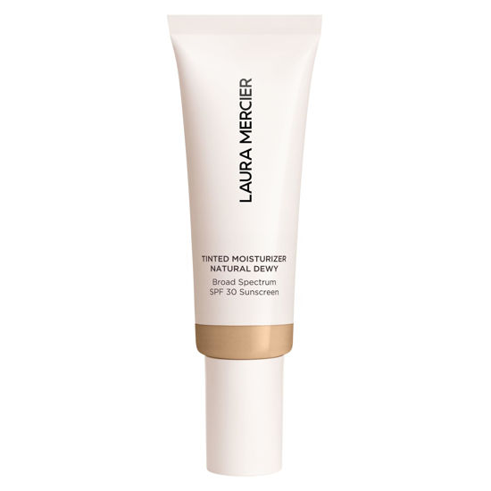 Picture of Laura Mercier Tinted Moisturizer Natural Dewy with SPF 30: 24HR+ Hydration, Long Lasting, Sheer to Light, Buildable Coverage, Dewy Finish, Improve Skin Tone and Texture, Skin Tint, Oak