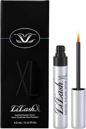 Picture of LiLash Purified Eyelash Physician-Formulated Serum XL for Fuller & Longer Looking Eyelashes | Natural Eyelash Enhancer Safe for Sensitive Eyes & Contact Lens Wearers | 6-Month Supply (4mL)