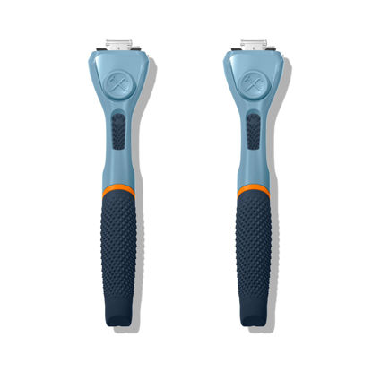 Picture of Dollar Shave Club | Razor Handle (2 Pack) Blue | Replacement Razor Blade Handles