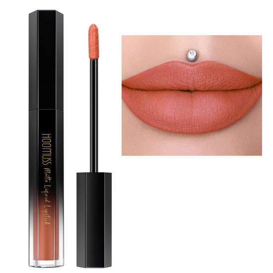 Picture of HOOMUSS Cinnamon Lipstick Long Lasting, Matte Liquid Lipsticks for Women Non Transfer Smudgeproof Smooth and Easy to Appy Cruelty Free Lip Color, M59 Cinnamon