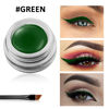 Picture of Erinde Green Gel Eyeliner, Waterproof Long Lasting Cream Eyeliner Gel Pot, Halloween High-Intensity Pigments Smudge-Proof Eye Liner Makeup, Water-Resistant Eyeliner with 2PCS Brushes 05# Green