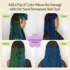 Picture of INH Semi Permanent Hair Color | Color Depositing Conditioner, Aquamarine Hair Dye | No Bleach No Peroxide Temporary Blue Green Tint for Women, Men | Vegan, Ammonia Free, Sulfate Free, Ready to Use 6oz