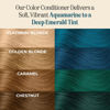 Picture of INH Semi Permanent Hair Color | Color Depositing Conditioner, Aquamarine Hair Dye | No Bleach No Peroxide Temporary Blue Green Tint for Women, Men | Vegan, Ammonia Free, Sulfate Free, Ready to Use 6oz