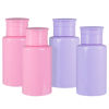 Picture of Push Down Pump Dispenser Bottles: Refillable Liquid Containers for Alcohol, Nail Polish Makeup Remover, Salon, Hospital, Travel Use