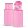Picture of YAMYONE 2 Pack Pink Push Down Pump Dispenser - Nail Polish Remover Pump Empty Refillable Bottle Containers for Makeup Remover Micellar Water Facial Toner, 200ml 6.7oz