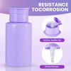 Picture of Push Down Pump Dispenser Bottles: Refillable Liquid Containers for Alcohol, Nail Polish Makeup Remover, Salon, Hospital, Travel Use