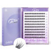 Picture of GAQQI Lash Clusters, Eyelash Clusters 120PCS D Curl Individual Lashes, Wispy Cluster Eyelash Extension 10mm Only, Natural Looking Cluster Lashes （GQ03, D Curl, 10mm)