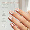 Picture of SHANGMENG Cat Eye Nude Press on Nails Square - Soft Gel Press on Nails Short for Women Gift, Fit Perfectly & Natural Stick on Nails with Glue in 16 Sizes - 32 Reusable Fake Nails, Light Nude