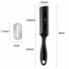 Picture of 3 Pieces Razor Comb with 10 Pieces Thinning Scissors, Double Edge Hair Cutting Tool (Black)
