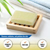 Picture of T.TAIO Soap Sponge for Shower, Bath Wash Scrubber for Body, Foot, Face, Massage & Lather, Oatmeal, Mini Soap Included, Bathroom Accessories