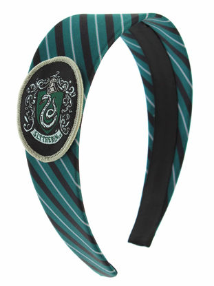 Picture of Harry Potter Headbands for Women and Girls' Hogwarts Houses Gryffindor Slytherin Ravenclaw Hufflepuff Hogwarts (Slytherin)