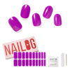 Picture of NAILOG Semi Cured Gel Nail Strips (20 Extra Long Polish Stickers/Wraps) │ Glossy & Long Lasting Soft Gel Finishing, Kiko