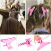 Picture of BAHABY Hair Clips for Styling Sectioning 12 Pack Black White Pink Butterfly Clamps Hair Claw Clips Pro Salon Hair Clips for Styling, Sectioning, Cutting and Coloring