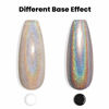 Picture of RARJSM Holographic Nail Polish Champagne Gold Gel Polish Halo Unicorn Nailpolish Metallic Gel Polish Colors UV Lamp Required for Salon Nail Art Home DIY RAR71
