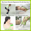 Picture of Seven Minerals, Magnesium Oil Spray with Aloe Vera - Less Itchy - Use as Magnesium Spray Deodorant - Made in USA - Get Healthy Hair & Skin and Sleep Better - Free eBook Included (Big 12 oz)