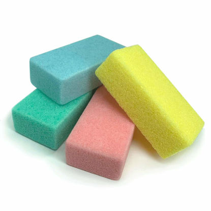 Picture of Maryton Pumice Sponge for Feet, Ultimate Pedicure Stone Callus Remover & Foot Scrubber Bulk Pack of 4(Assorted Colors)