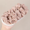 Picture of Hair Scrunchies for Women - Hair Ties No Damage Both for Thick Hair or Thin Hair Curl Hair No Crease Pink Scrunchies Ponytail Holder No Hurt Your Hair