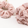 Picture of Hair Scrunchies for Women - Hair Ties No Damage Both for Thick Hair or Thin Hair Curl Hair No Crease Pink Scrunchies Ponytail Holder No Hurt Your Hair