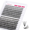 Picture of Lash Clusters Individual Lashes 280Pcs DIY Eyelash Extension 30D+40D D Curl Mixed 9-16mm Cluster Lashes Natural Wispy Reusable Mink Lash Cluster at Home by FADVAN(30D+40D-0.07D, 9-16mm)