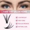 Picture of Lash Clusters Individual Lashes 280Pcs DIY Eyelash Extension 30D+40D D Curl Mixed 9-16mm Cluster Lashes Natural Wispy Reusable Mink Lash Cluster at Home by FADVAN(30D+40D-0.07D, 9-16mm)